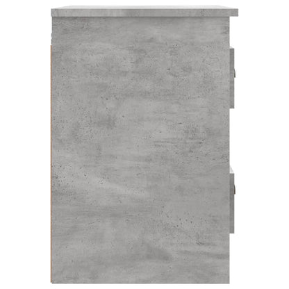 Comodino a Parete Grigio Cemento 41,5x36x53 cm - homemem39