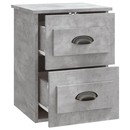 Comodini a Parete 2 pz Grigio Cemento 41,5x36x53 cm - homemem39