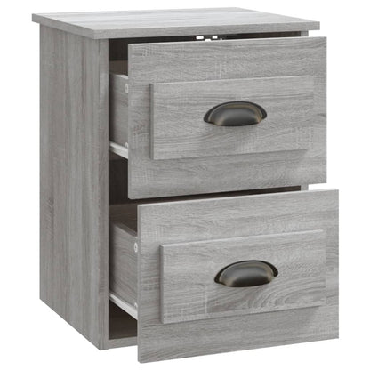 Comodino a Parete Grigio Sonoma 41,5x36x53 cm - homemem39