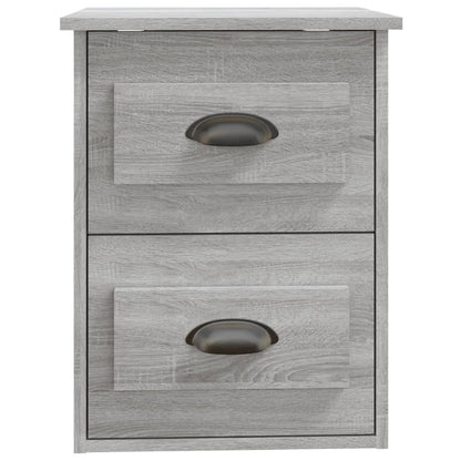 Comodino a Parete Grigio Sonoma 41,5x36x53 cm - homemem39