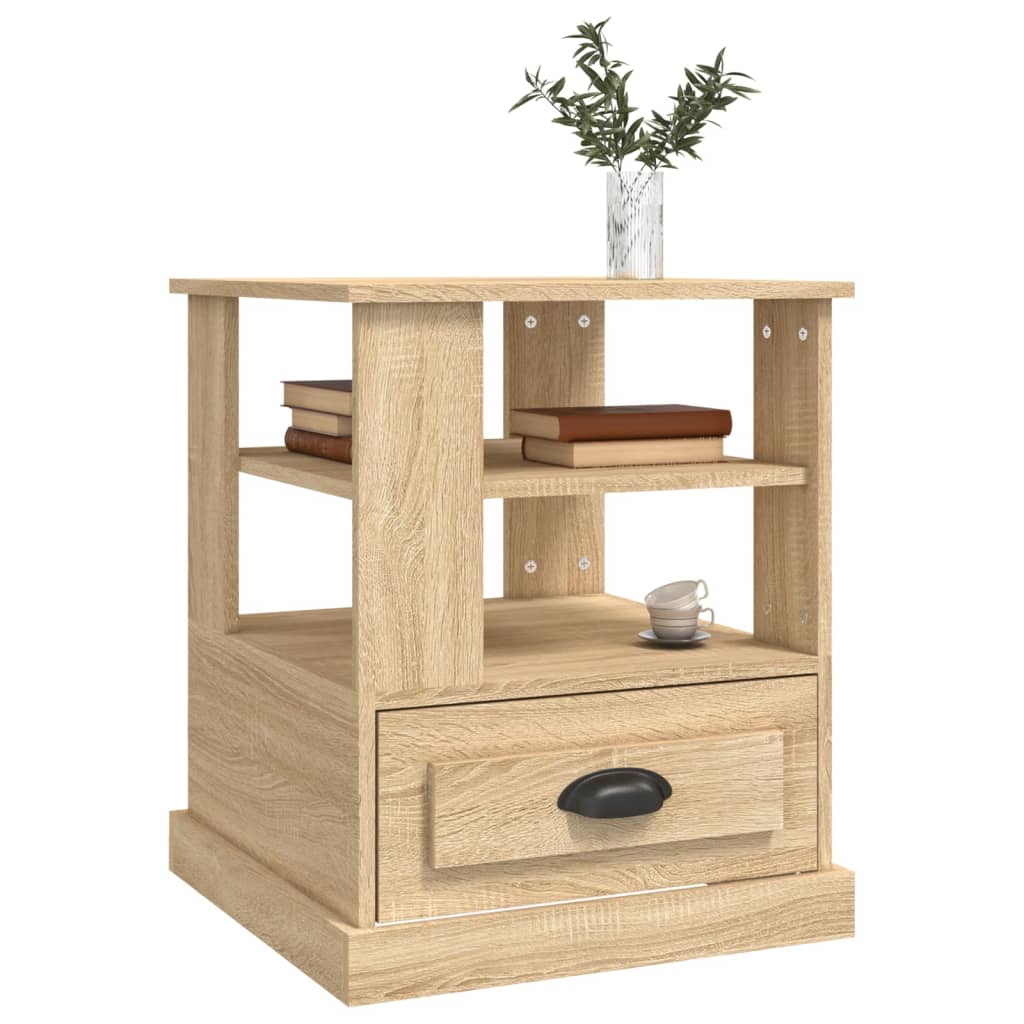 Tavolino Rovere Sonoma 50x50x60 cm in Legno Multistrato
