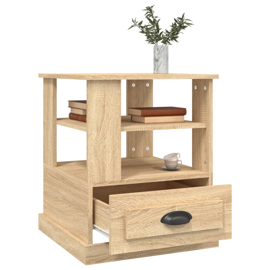 Tavolino Rovere Sonoma 50x50x60 cm in Legno Multistrato