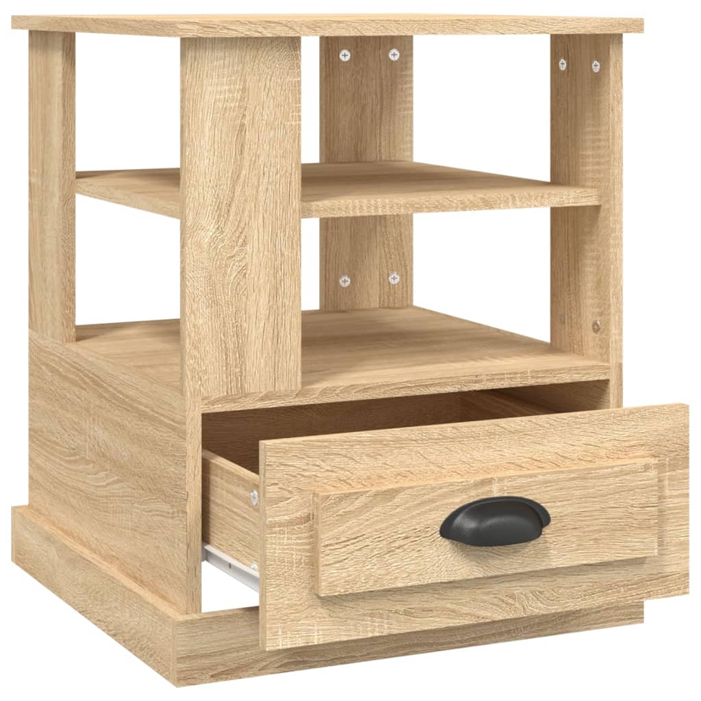 Tavolino Rovere Sonoma 50x50x60 cm in Legno Multistrato