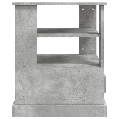 Tavolino Grigio Cemento 50x50x60 cm in Legno Multistrato