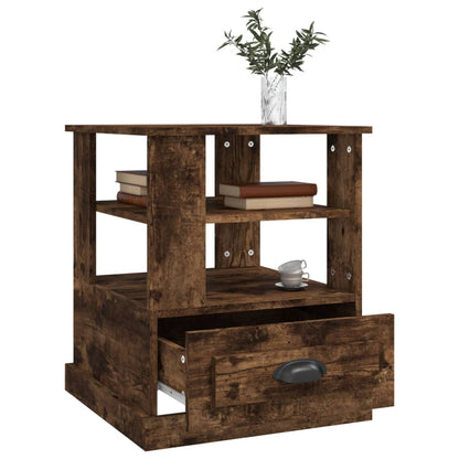 Tavolino Rovere Fumo 50x50x60 cm in Legno Multistrato | homemem39
