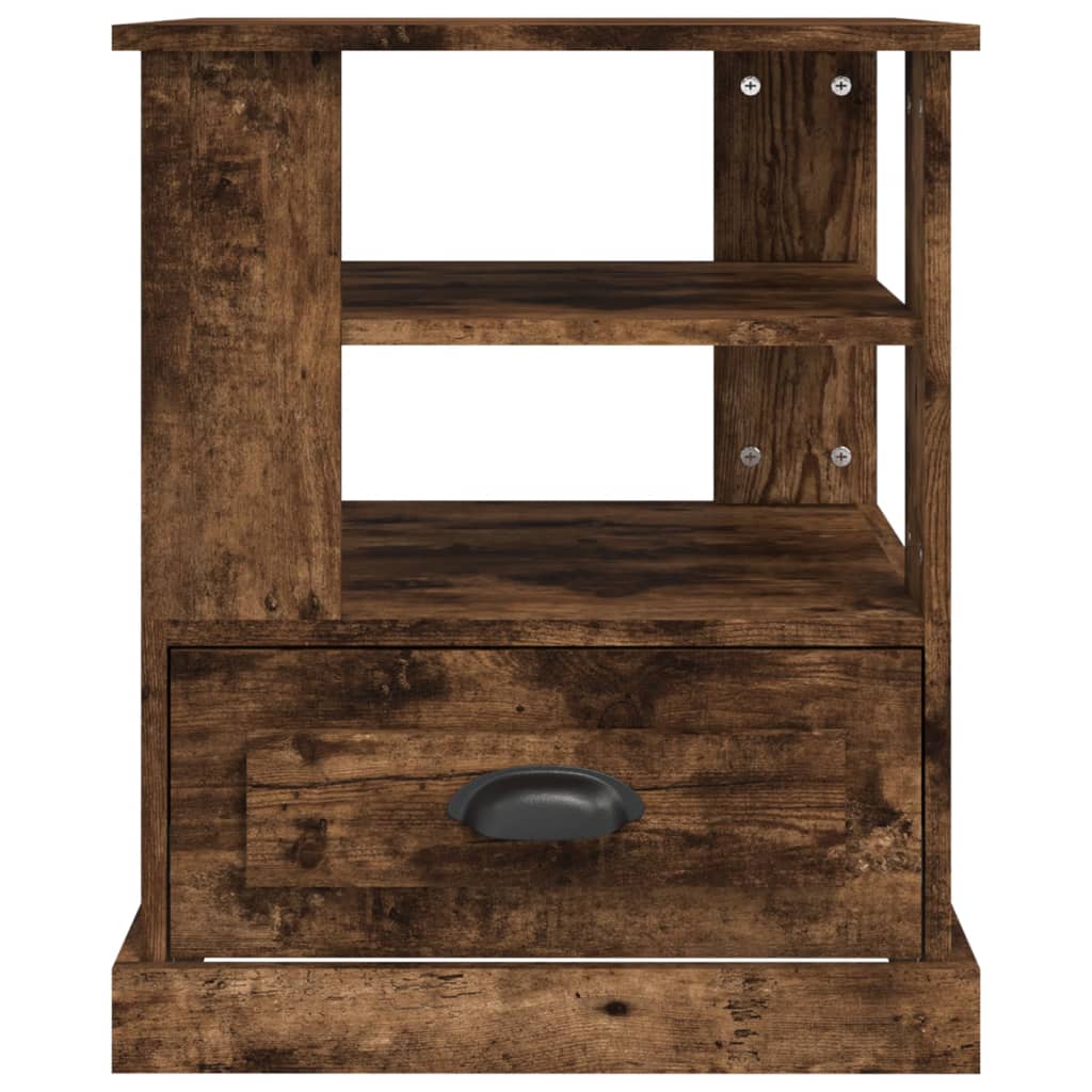 Tavolino Rovere Fumo 50x50x60 cm in Legno Multistrato | homemem39
