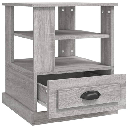 Tavolino Grigio Sonoma 50x50x60 cm in Legno Multistrato