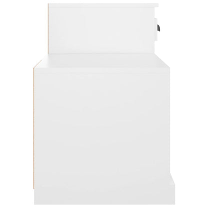 Scarpiera Bianca 100x42x60 cm in Legno Multistrato - homemem39