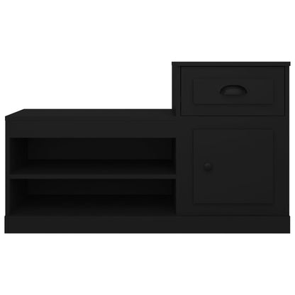 Scarpiera Nera 100x42x60 cm in Legno Multistrato - homemem39