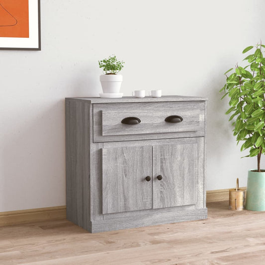 Credenza Grigio Sonoma 70x35,5x67,5 cm in Legno Multistrato - homemem39