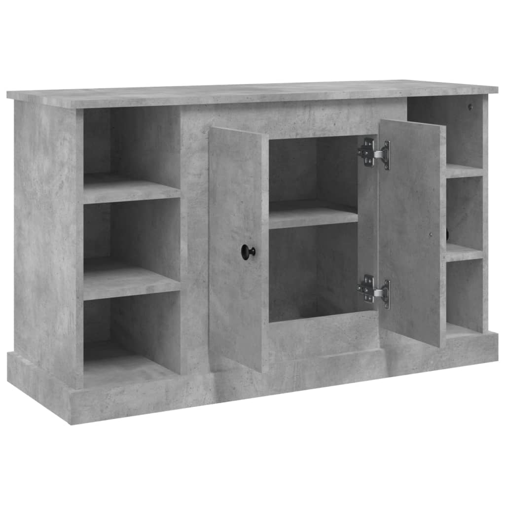 Credenza Grigio Cemento 100x35,5x60 cm in Legno Multistrato - homemem39