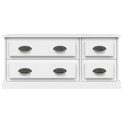 Mobile Porta TV Bianco 100x35,5x45 cm in Legno Multistrato - homemem39