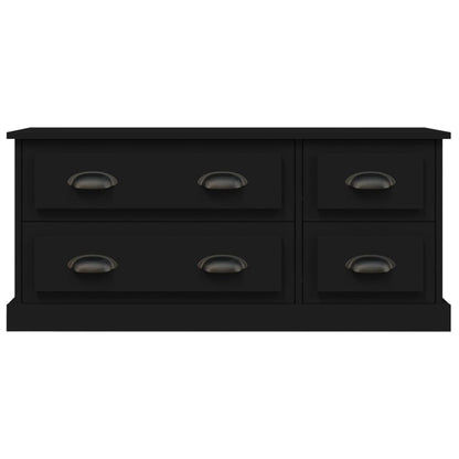 Mobile Porta TV Nero 100x35,5x45 cm in Legno Multistrato - homemem39