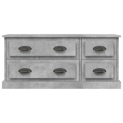 Mobile Porta TV Grigio Cemento 100x35,5x45cm Legno Multistrato - homemem39