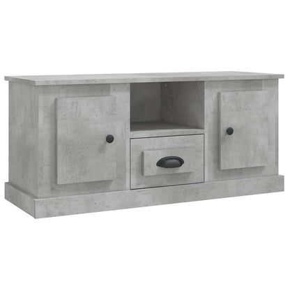 Mobile Porta TV Grigio Cemento 100x35,5x45cm Legno Multistrato - homemem39