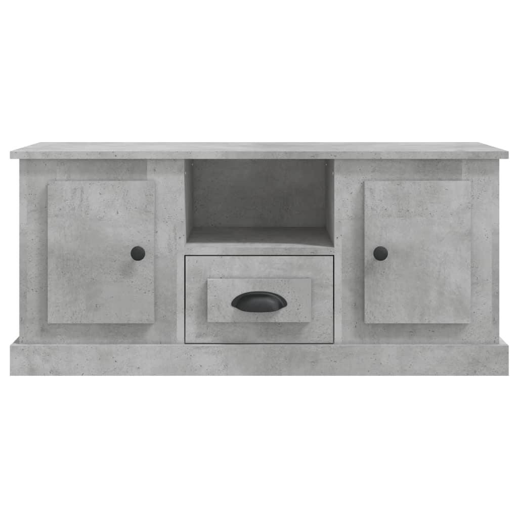 Mobile Porta TV Grigio Cemento 100x35,5x45cm Legno Multistrato - homemem39