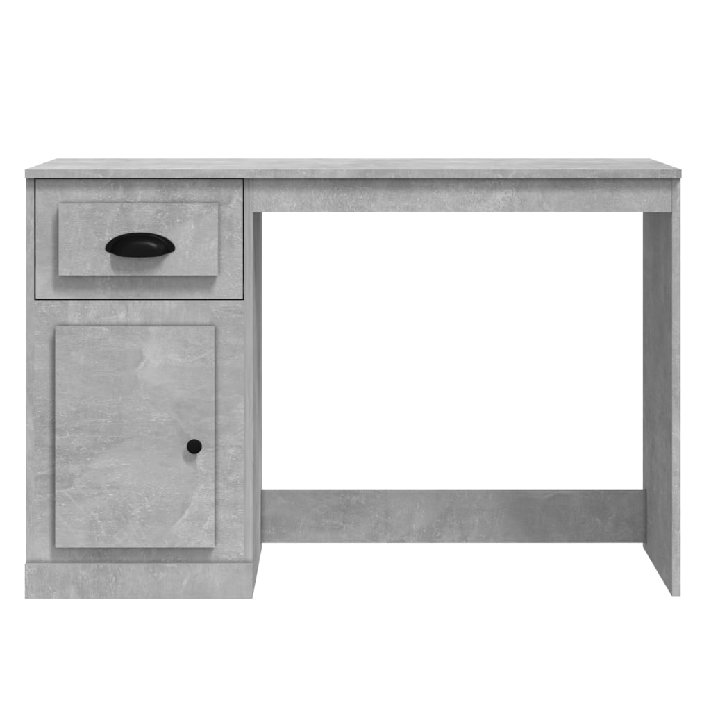 Scrivania Cassetto Grigio Cemento 115x50x75cm Legno Multistrato - homemem39