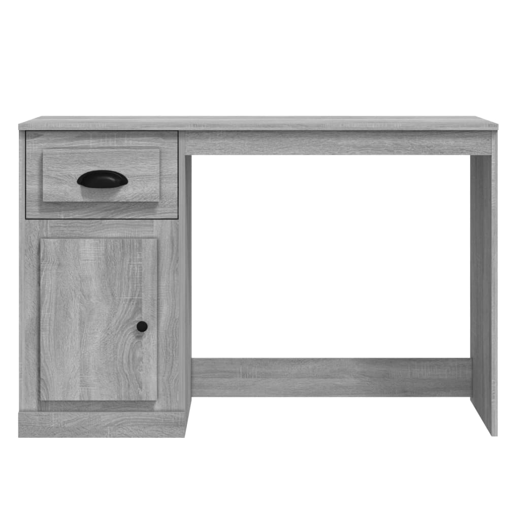 Scrivania Cassetto Grigio Sonoma 115x50x75 cm Legno Multistrato - homemem39