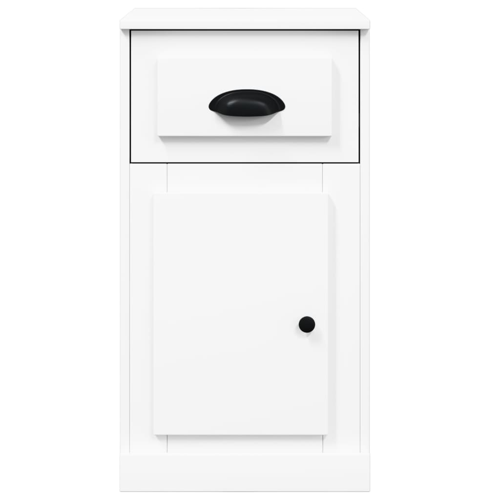 Mobiletto con Cassetto Bianco 40x50x75 cm in Legno Multistrato | homemem39