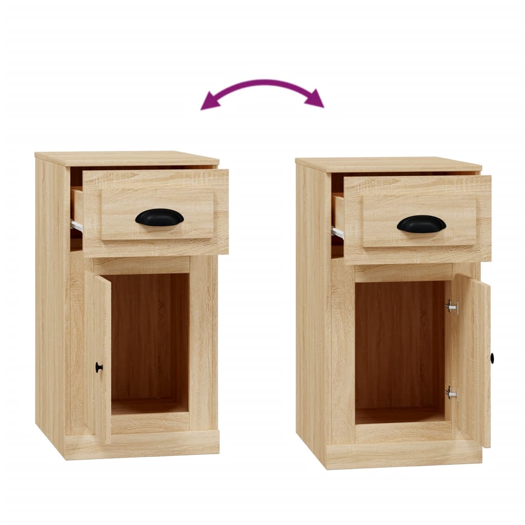 Mobiletto Cassetto Rovere Sonoma 40x50x75 cm Legno Multistrato