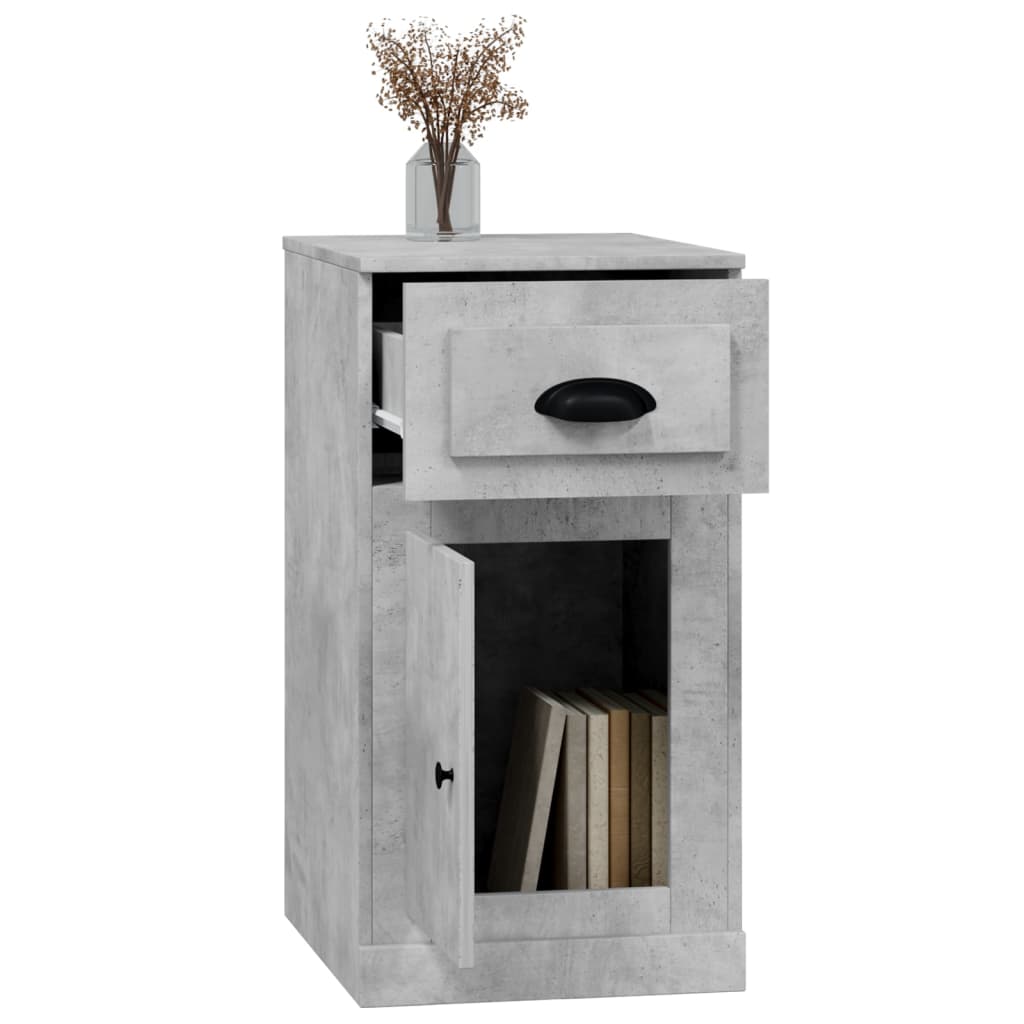 Mobiletto Cassetto Grigio Sonoma 40x50x75 cm Legno Multistrato