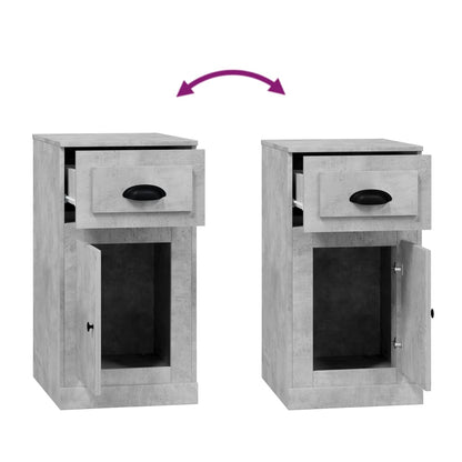 Mobiletto Cassetto Grigio Sonoma 40x50x75 cm Legno Multistrato