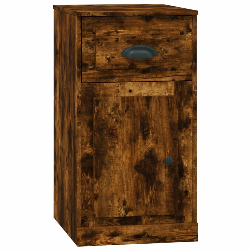 Mobiletto con Cassetto Rovere Fumo 40x50x75cm Legno Multistrato