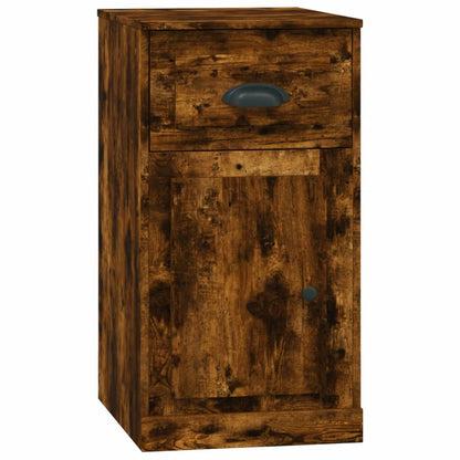 Mobiletto con Cassetto Rovere Fumo 40x50x75cm Legno Multistrato