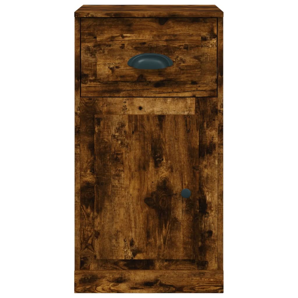 Mobiletto con Cassetto Rovere Fumo 40x50x75cm Legno Multistrato | homemem39