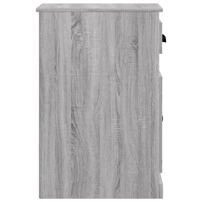 Mobiletto Cassetto Grigio Sonoma 40x50x75 cm Legno Multistrato