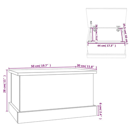 Contenitore Rovere Sonoma 50x30x28 cm Legno Multistrato - homemem39