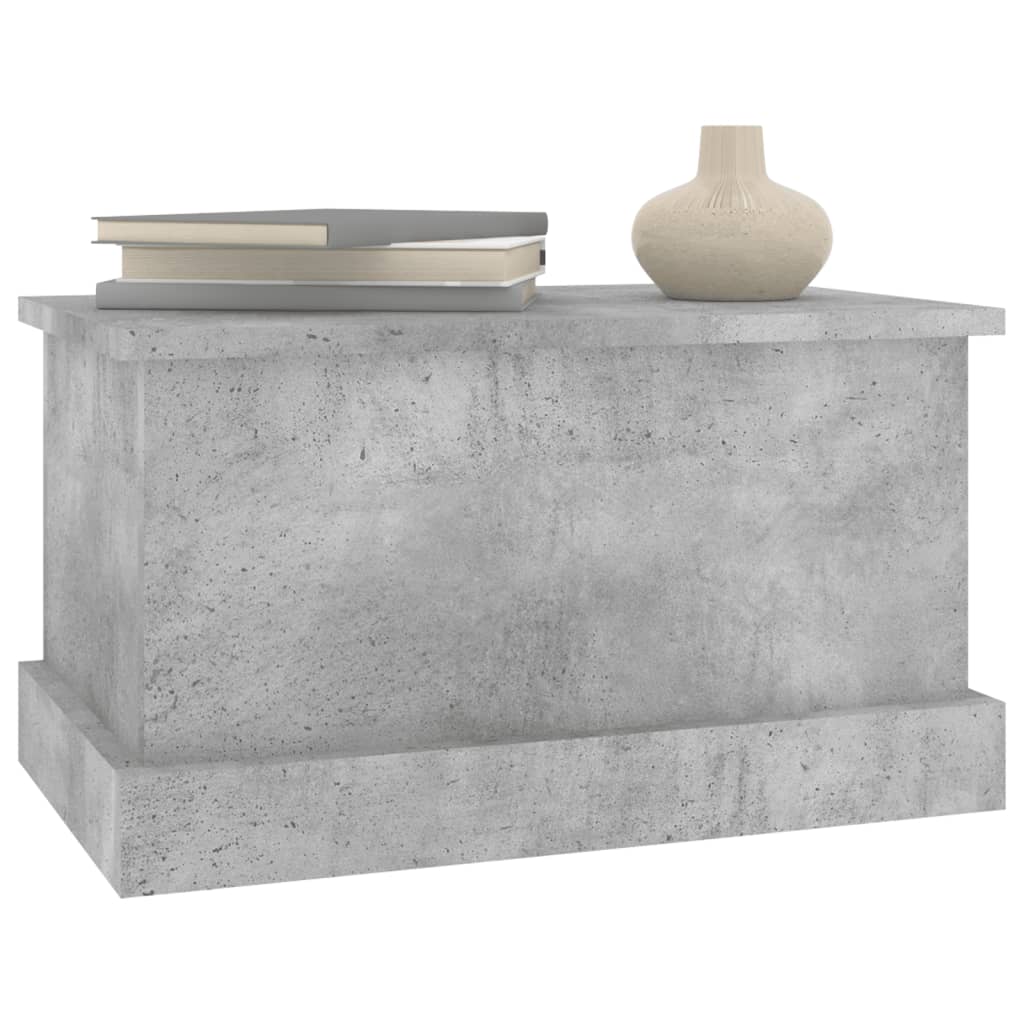 Contenitore Grigio Cemento 50x30x28 cm in Legno Multistrato - homemem39