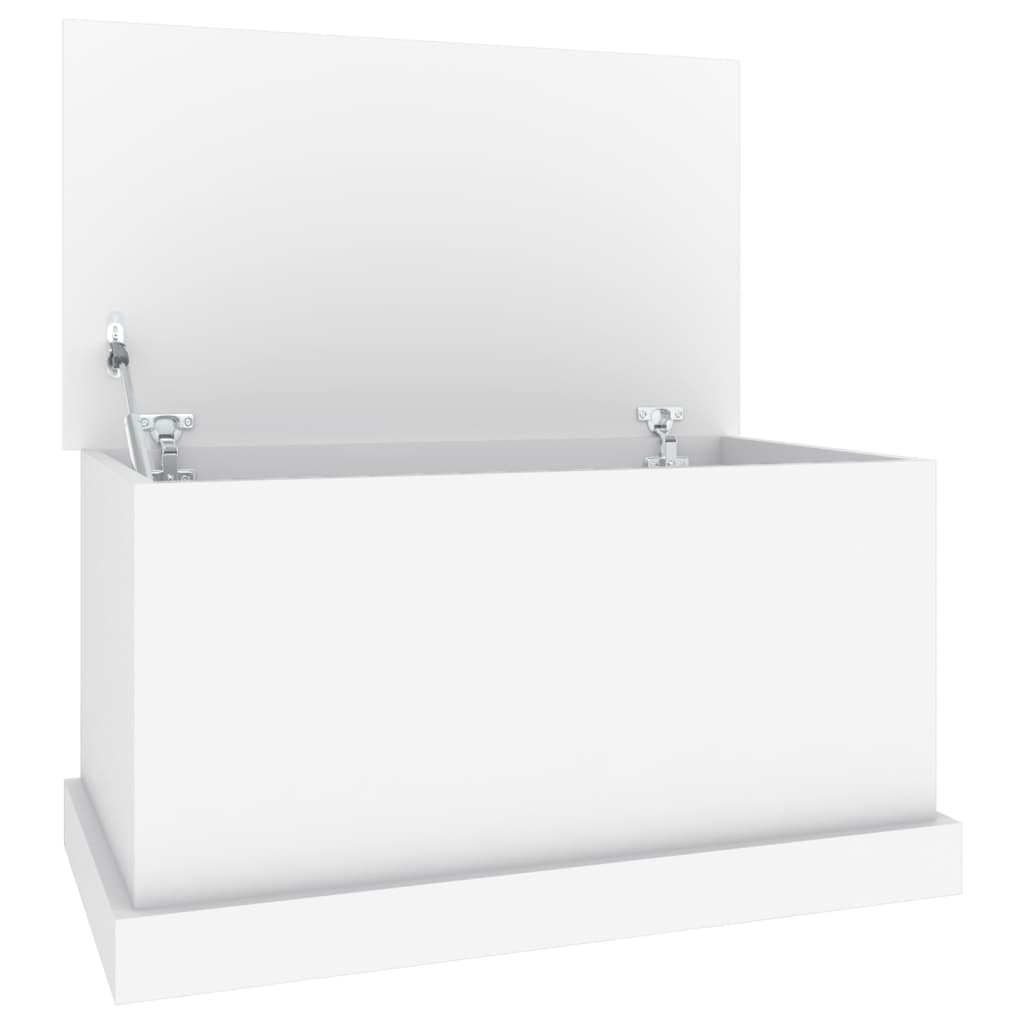Scatola portaoggetti bianca 70x40x38 cm in legno ingegnerizzato | homemem39