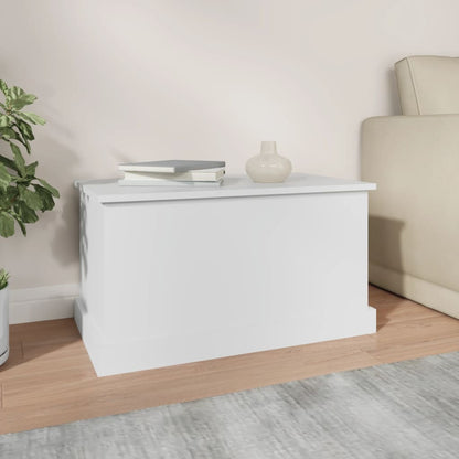 Scatola portaoggetti bianca 70x40x38 cm in legno ingegnerizzato | homemem39