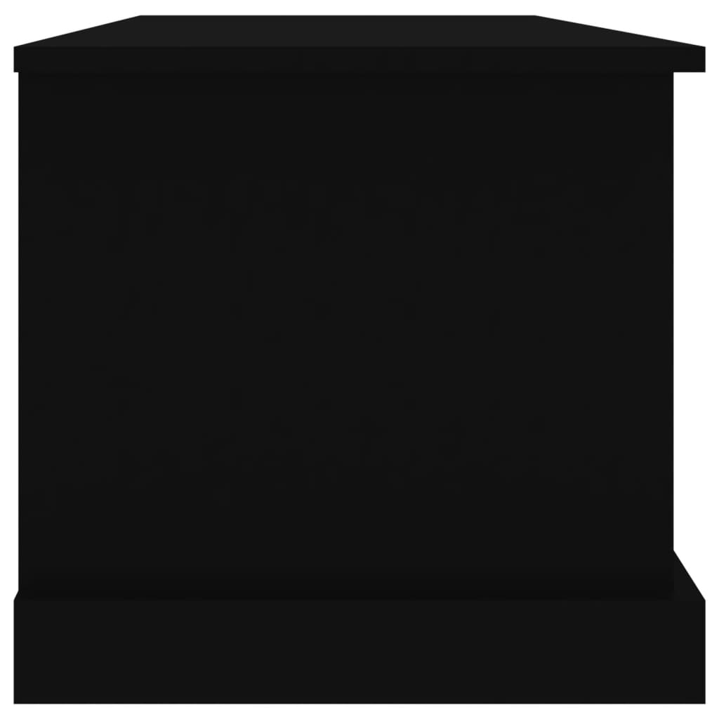 Contenitore Portaoggetti Nero 70x40x38 cm Legno Multistrato - homemem39