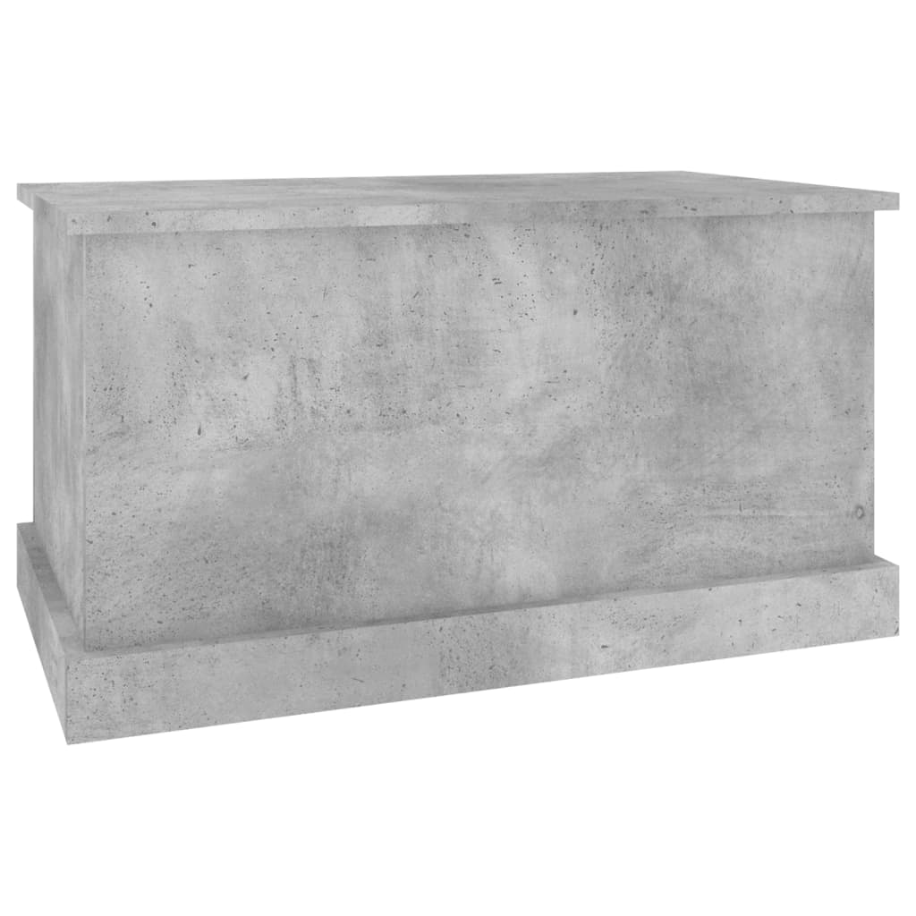 Contenitore Grigio Cemento 70x40x38 cm in Legno Multistrato - homemem39