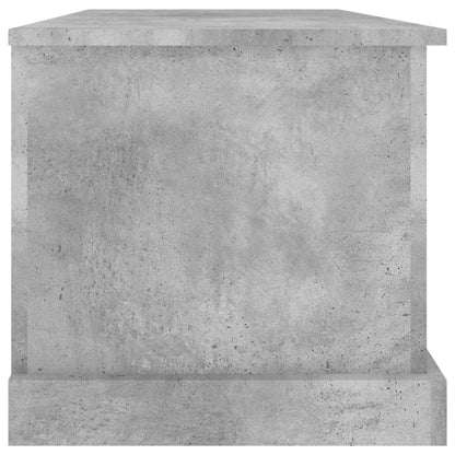 Contenitore Grigio Cemento 70x40x38 cm in Legno Multistrato - homemem39