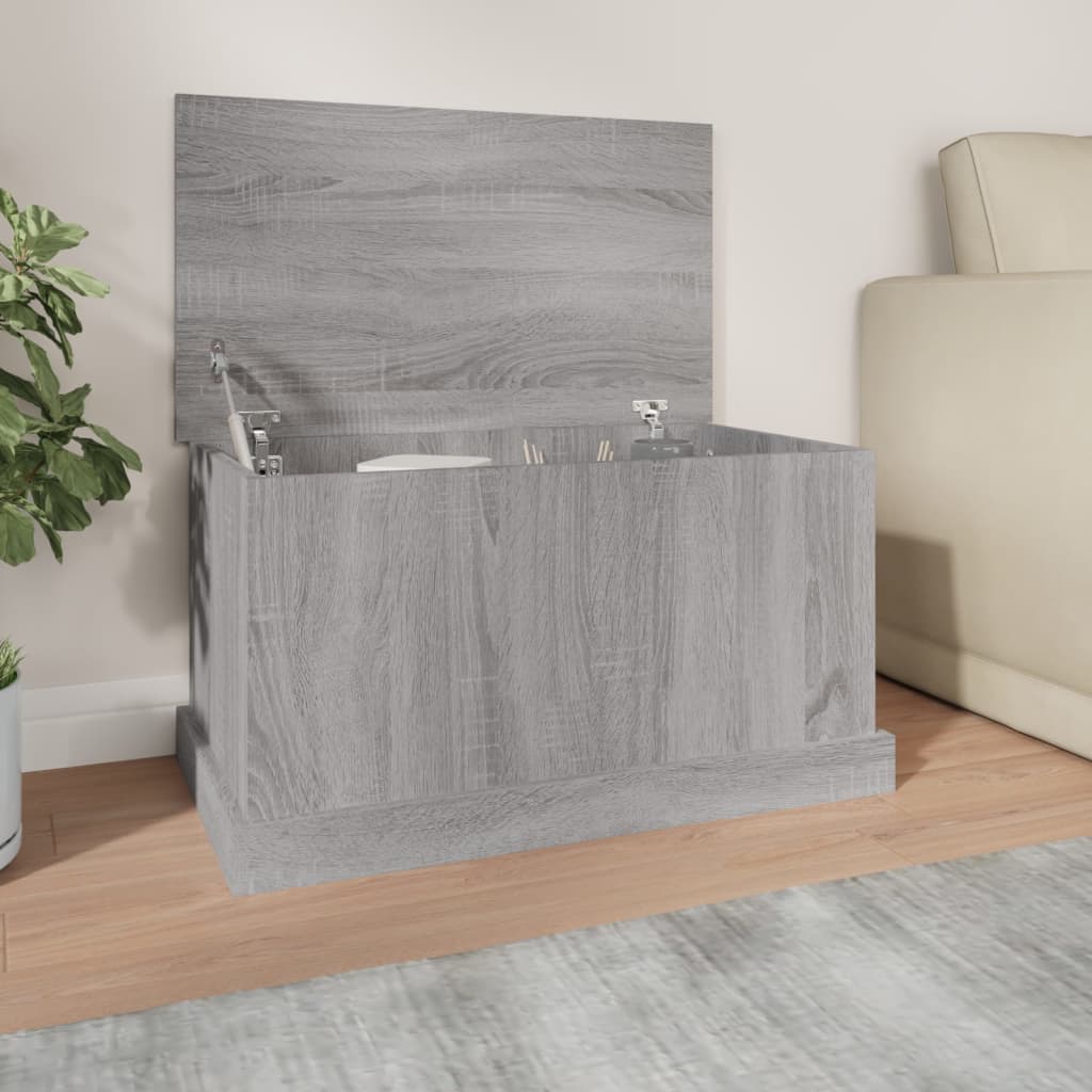 Contenitore Grigio Sonoma 70x40x38 cm Legno Multistrato - homemem39