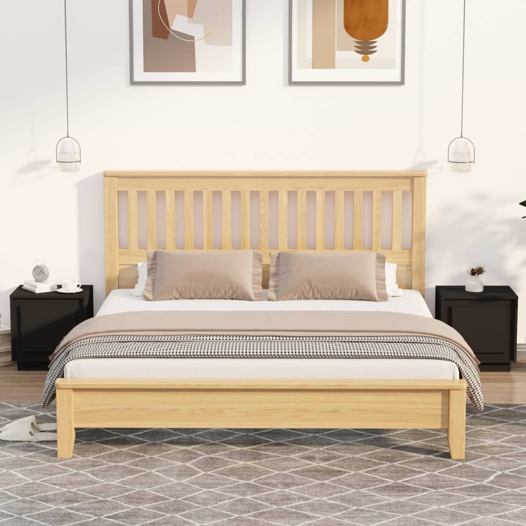 Comodini 2 pz Neri 44x35x45 cm in Legno Multistrato - homemem39