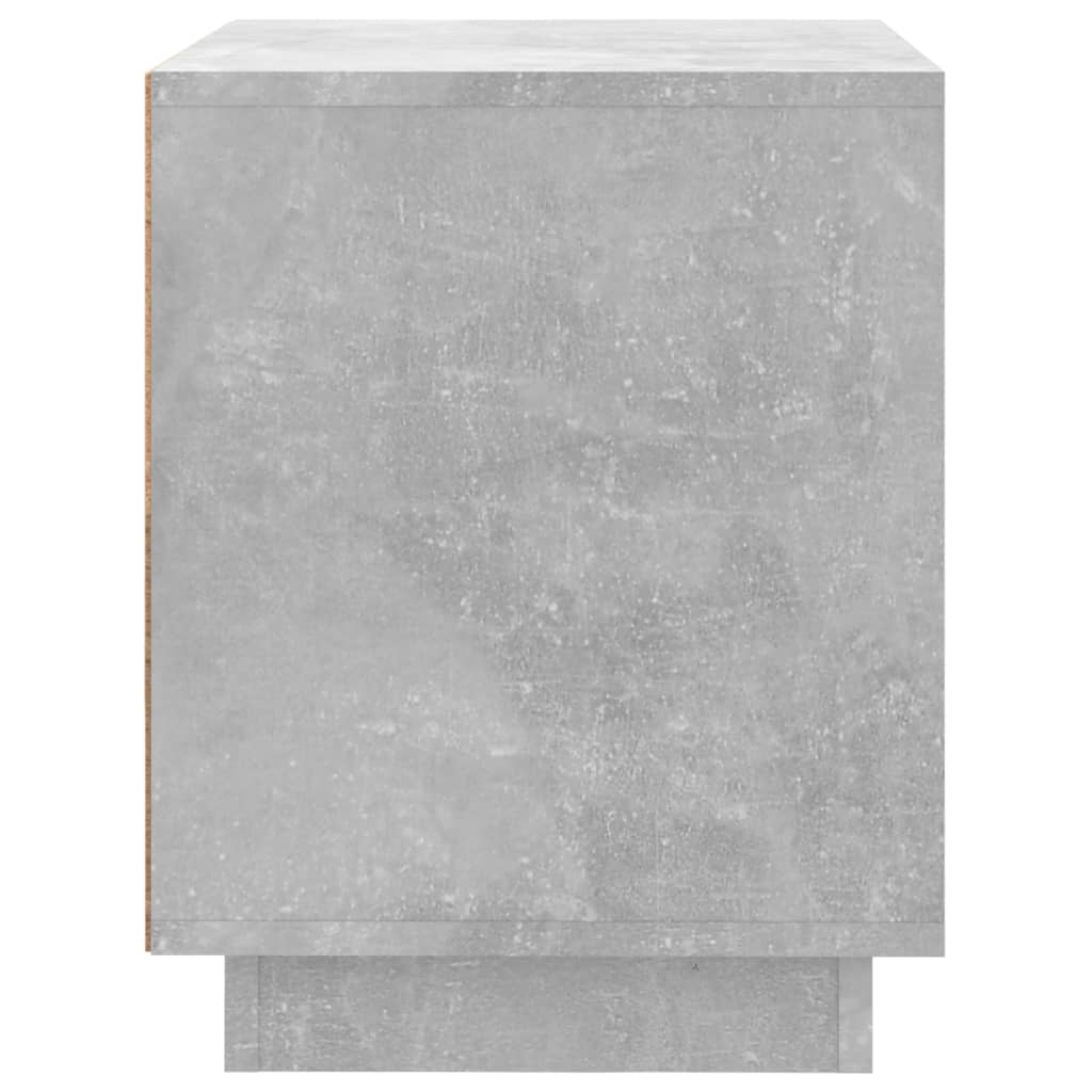 Comodino Grigio Cemento 44x35x45 cm in Legno Multistrato - homemem39