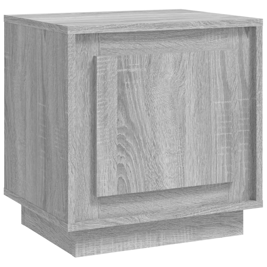 Comodino Grigio Sonoma 44x35x45 cm in Legno Multistrato - homemem39