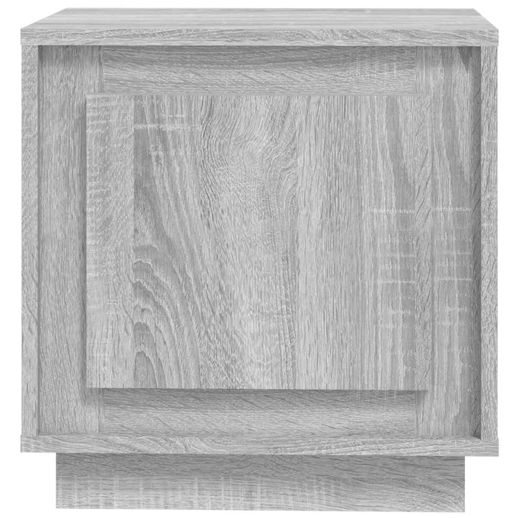 Comodino Grigio Sonoma 44x35x45 cm in Legno Multistrato - homemem39