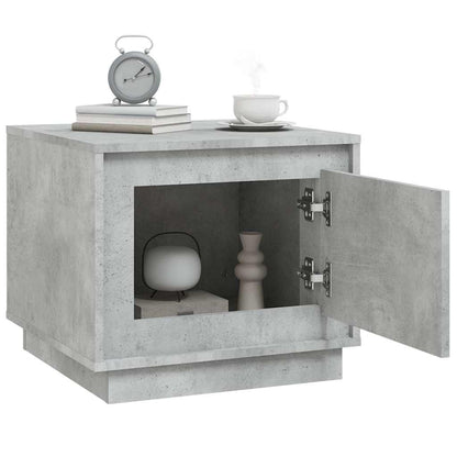 Tavolino da Salotto Grigio Cemento 51x50x44cm Legno Multistrato