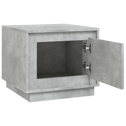 Tavolino da Salotto Grigio Cemento 51x50x44cm Legno Multistrato