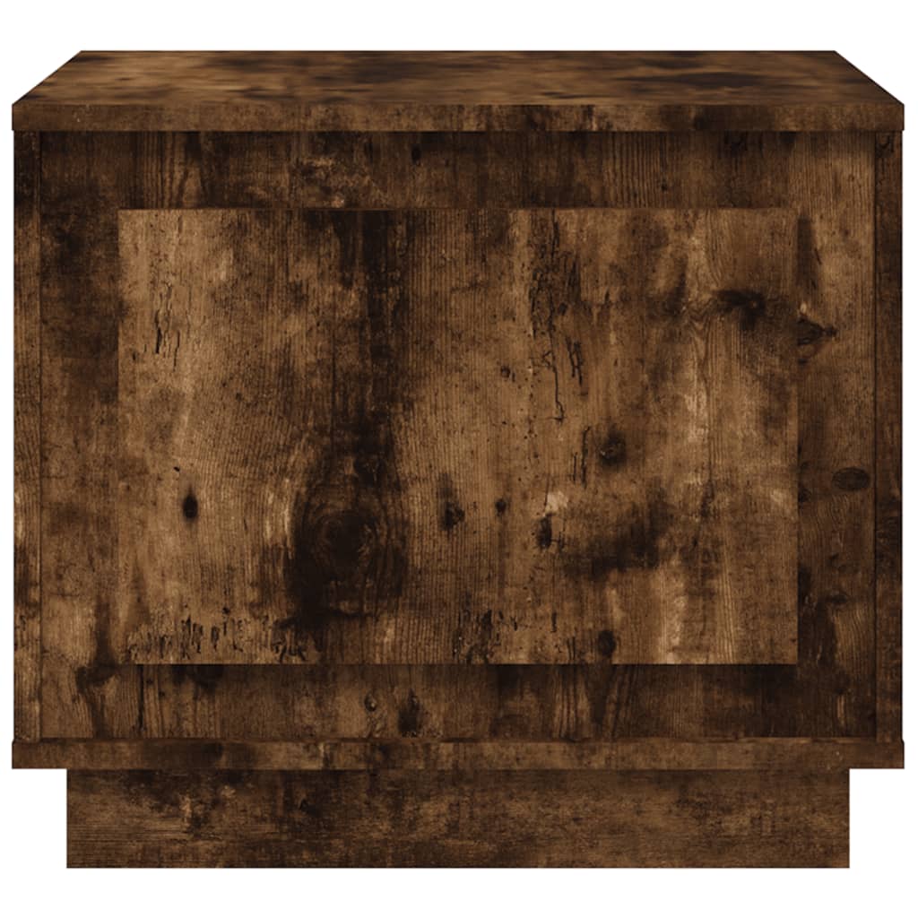 Tavolino da Salotto Rovere Fumo 51x50x44 cm Legno Multistrato | homemem39