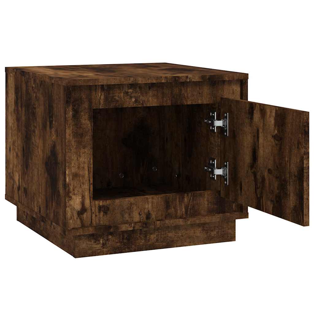 Tavolino da Salotto Rovere Fumo 51x50x44 cm Legno Multistrato