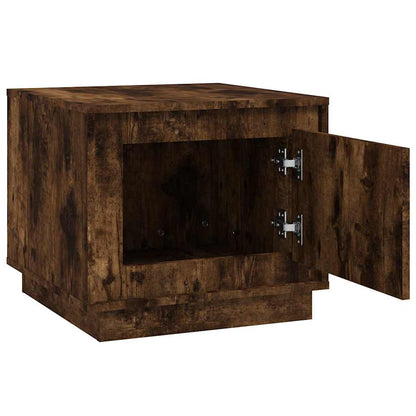 Tavolino da Salotto Rovere Fumo 51x50x44 cm Legno Multistrato