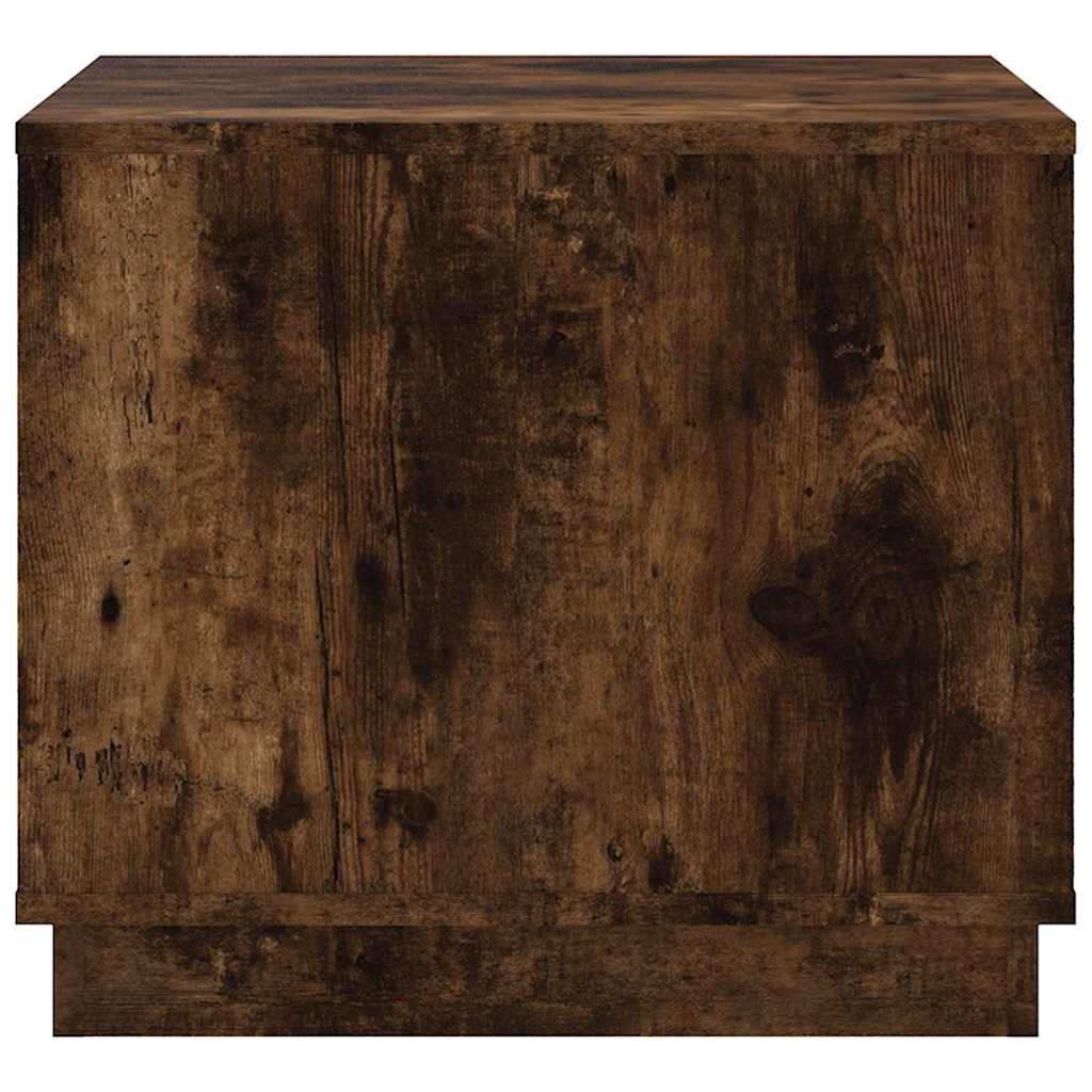 Tavolino da Salotto Rovere Fumo 51x50x44 cm Legno Multistrato