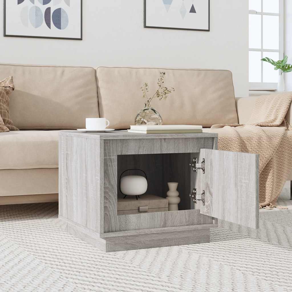 Tavolino da Salotto Grigio Sonoma 51x50x44 cm Legno Multistrato | homemem39