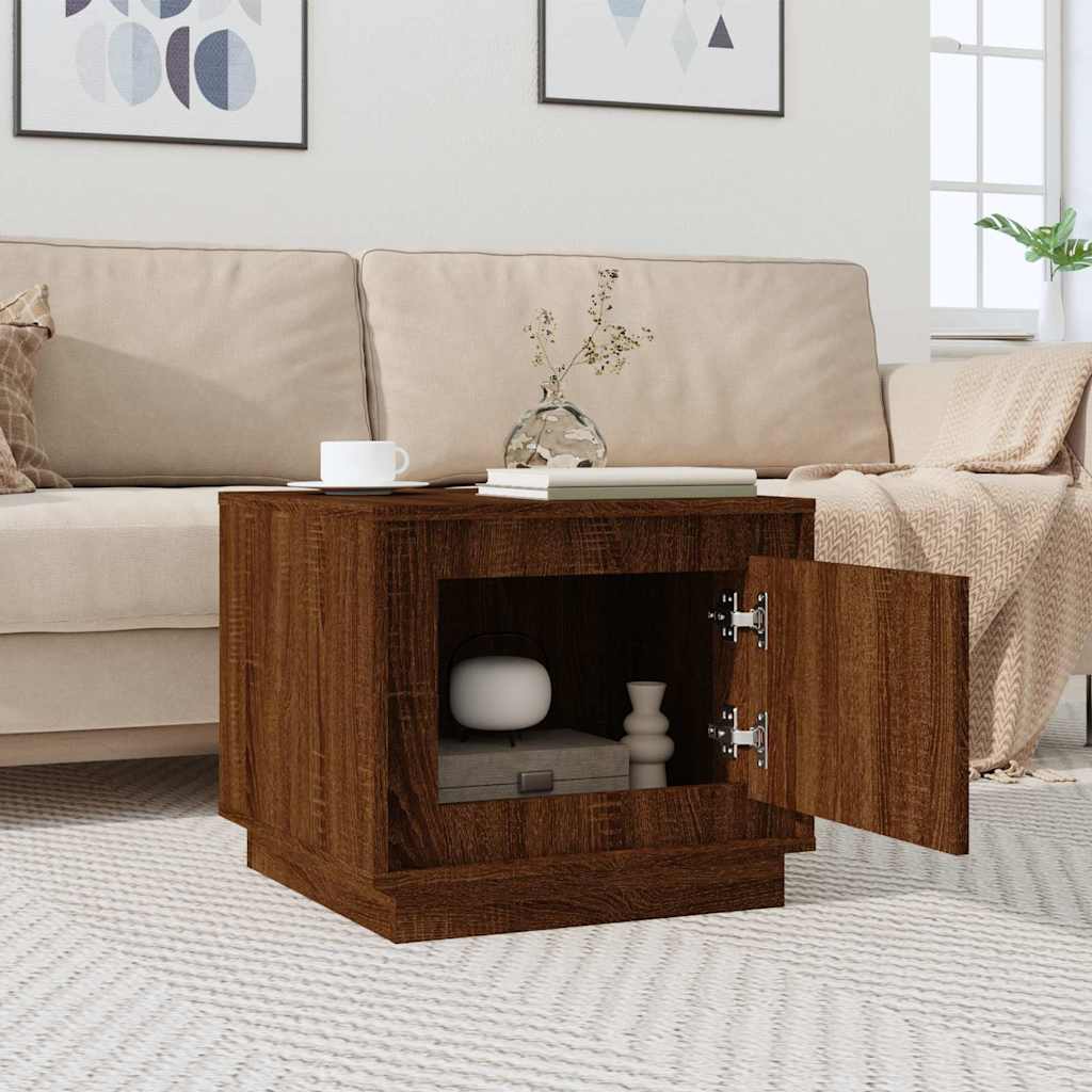 Tavolino da Salotto Rovere Marrone 51x50x44cm Legno Multistrato